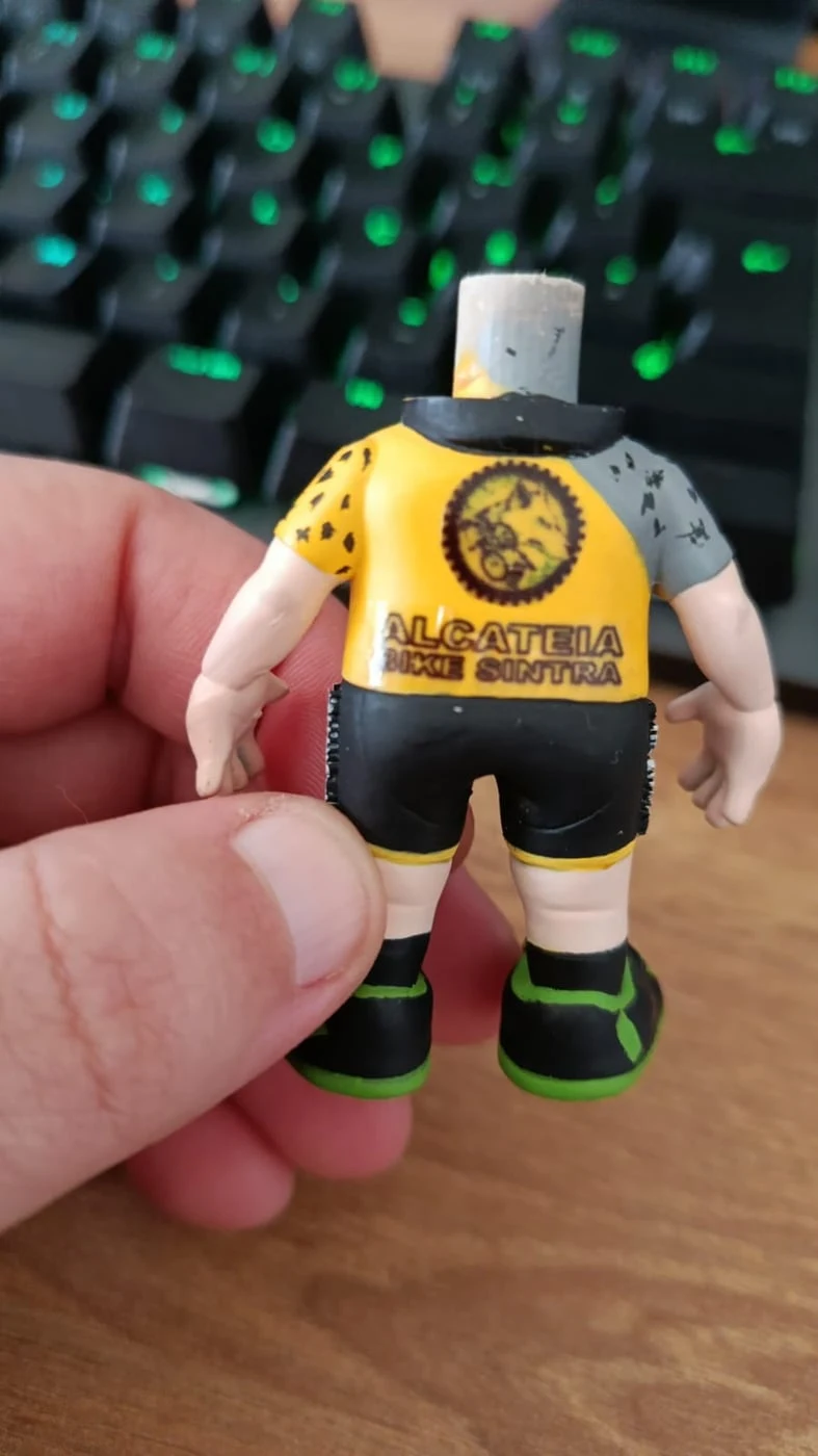 Figura mini-eu estilo Funko impressa em resina 3D — fotografia 2