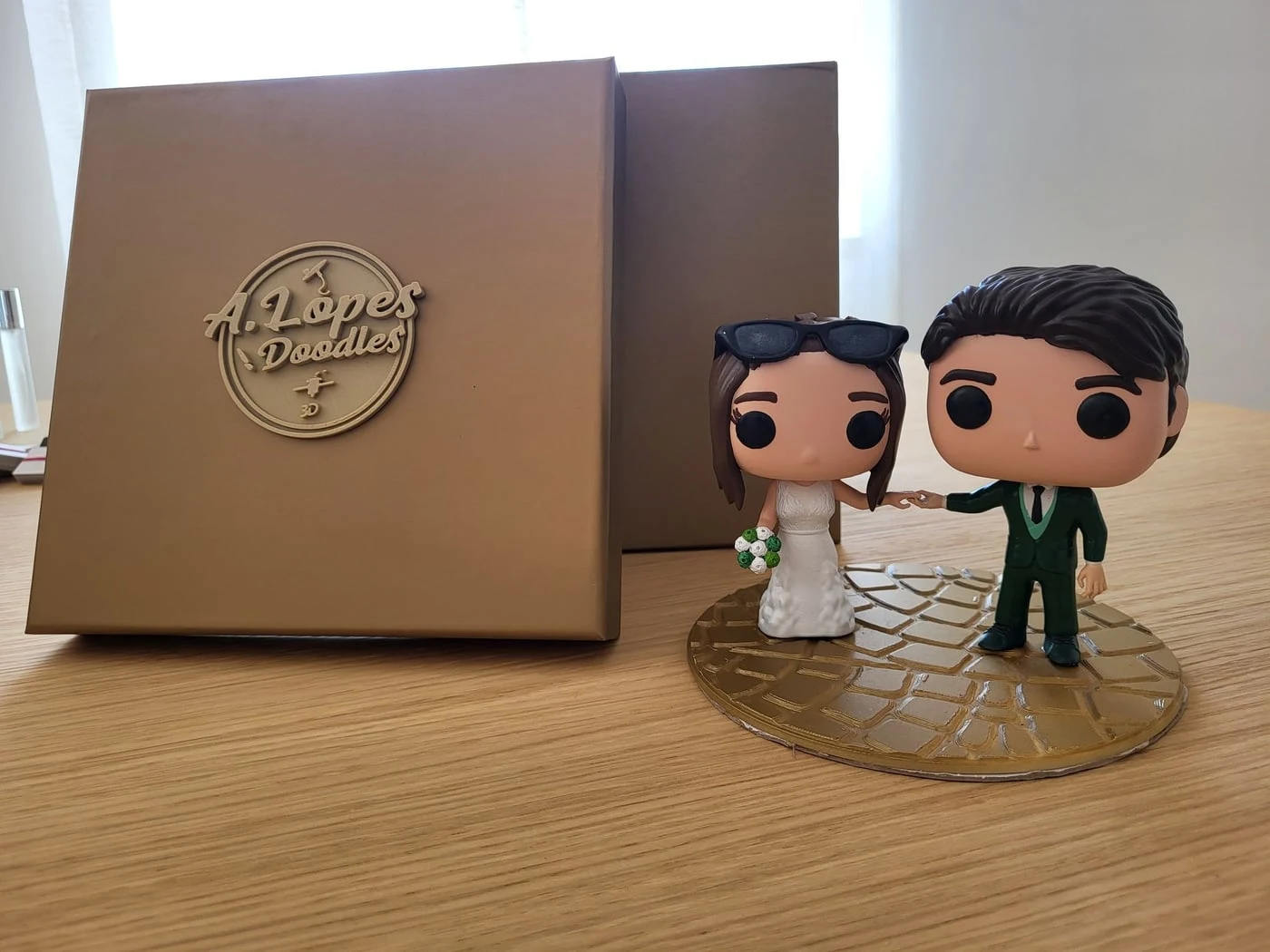 Figura mini-eu estilo Funko impressa em resina 3D — fotografia 4