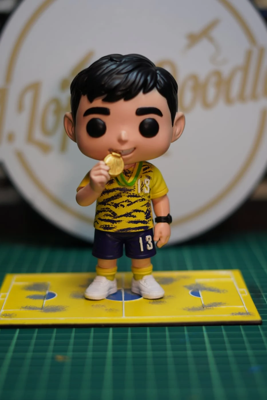 Figura mini-eu estilo Funko impressa em resina 3D — fotografia 1