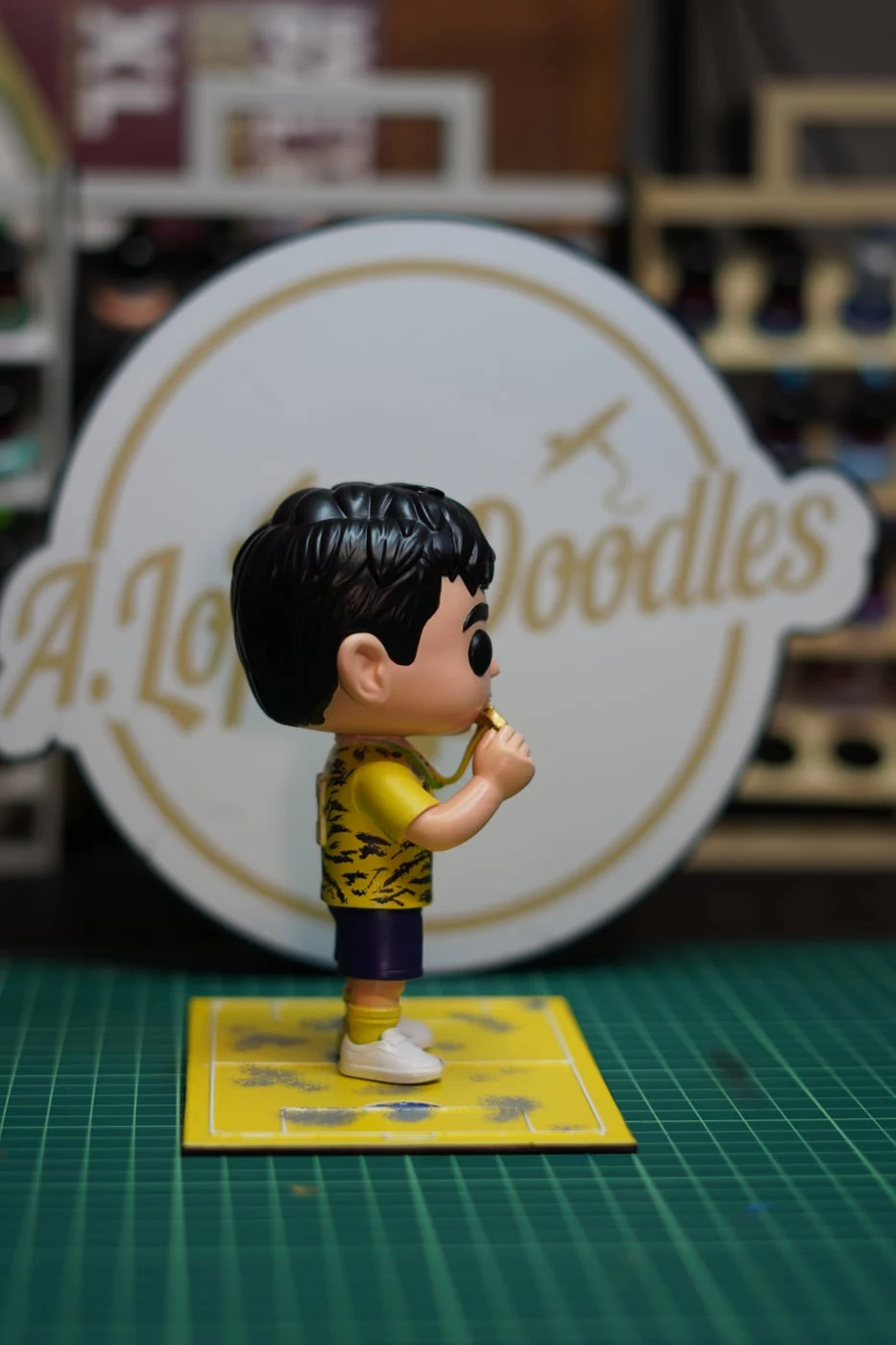 Figura mini-eu estilo Funko impressa em resina 3D — fotografia 2