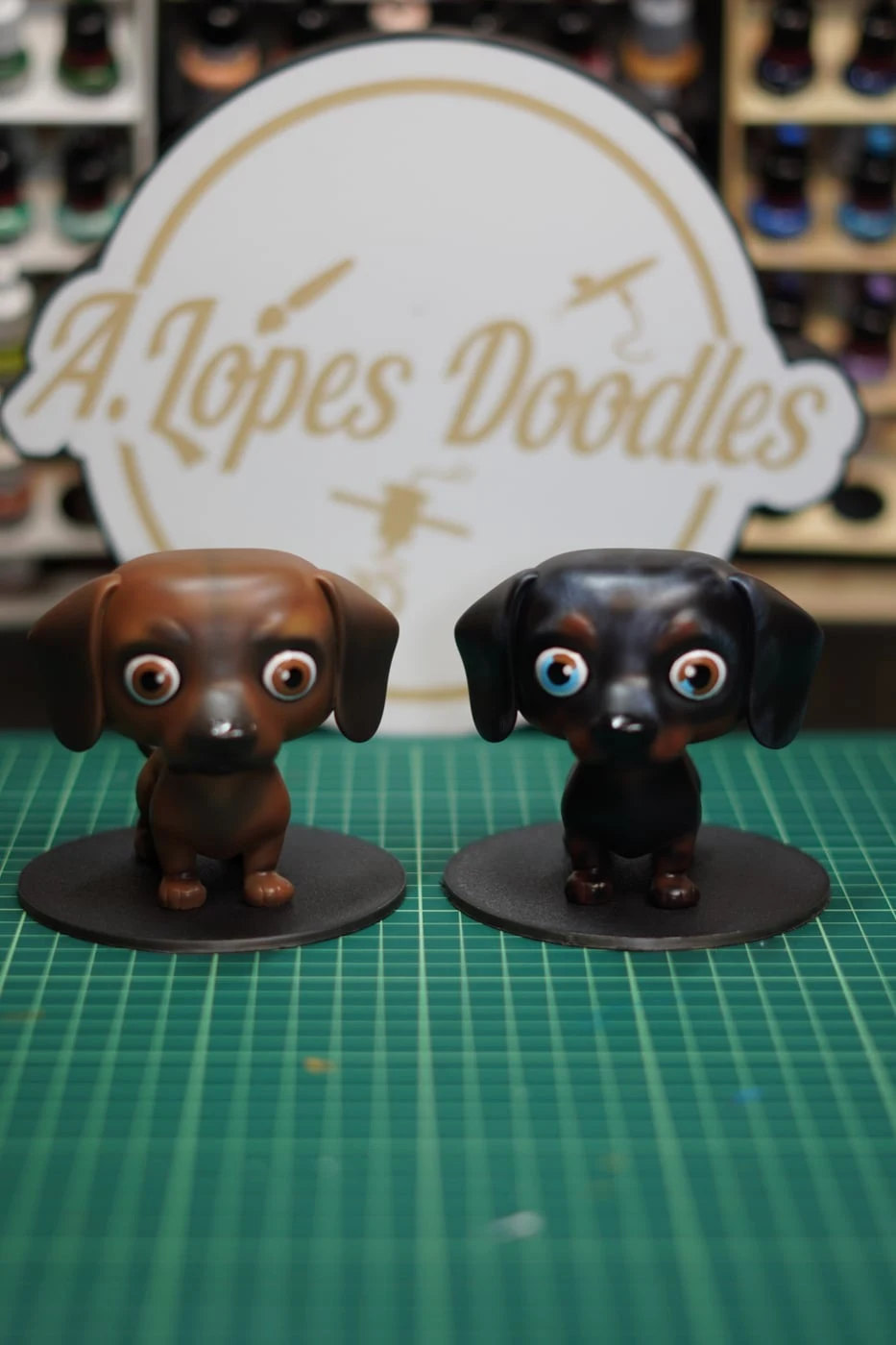 Figura mini-eu estilo Funko impressa em resina 3D