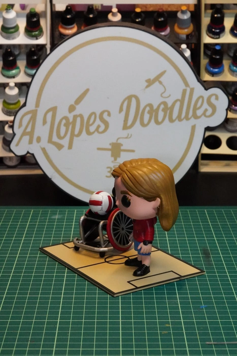 Figura mini-eu estilo Funko impressa em resina 3D — fotografia 6