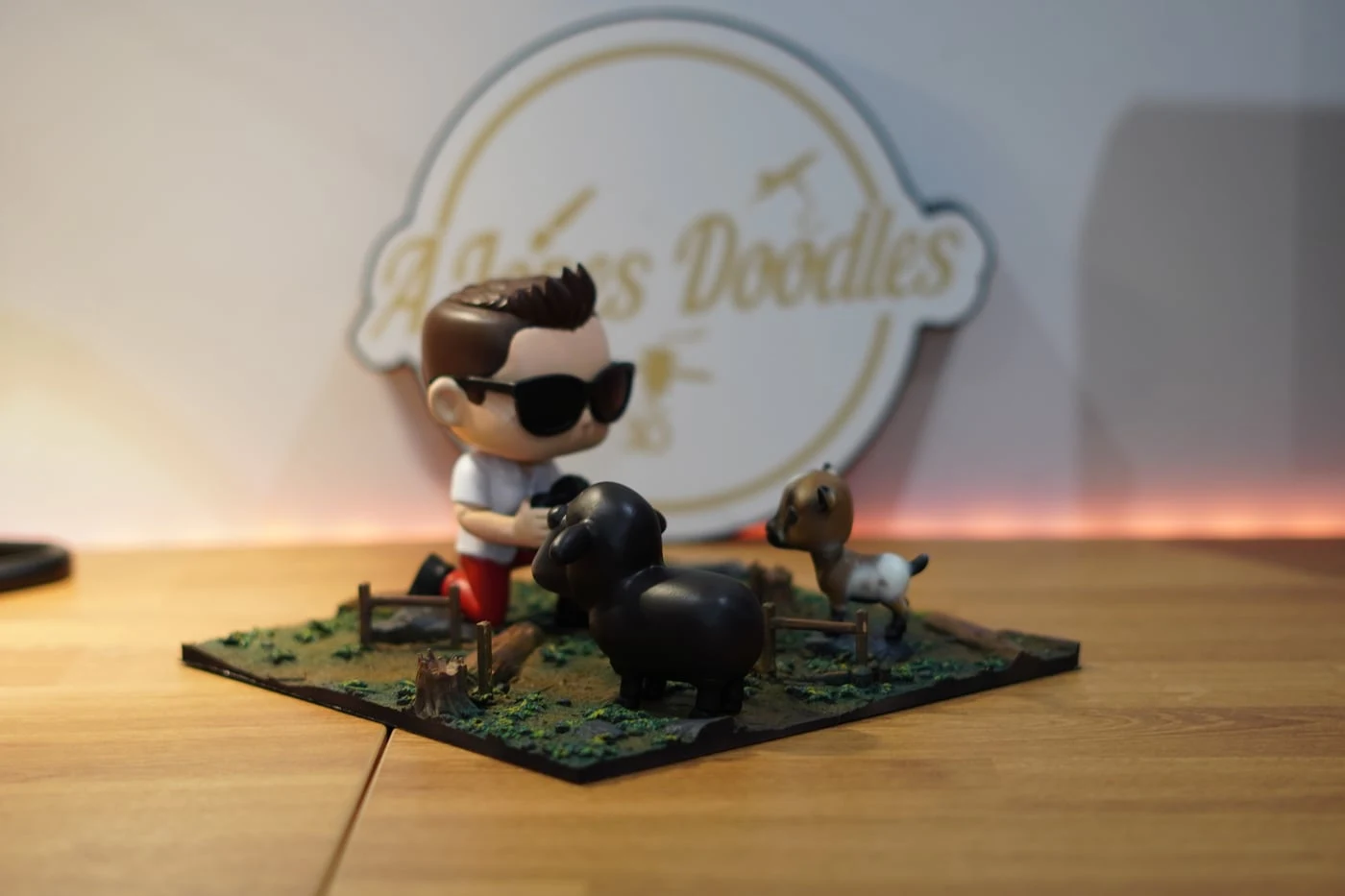 Figura mini-eu estilo Funko impressa em resina 3D