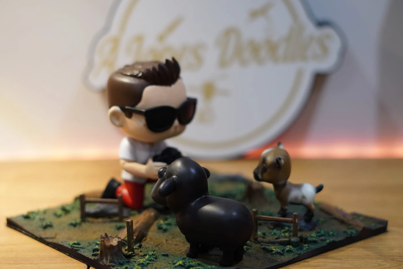 Figura mini-eu estilo Funko impressa em resina 3D — fotografia 1