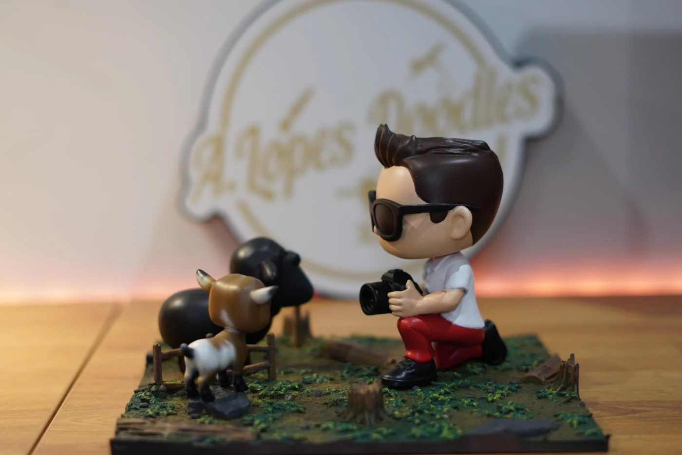Figura mini-eu estilo Funko impressa em resina 3D — fotografia 5