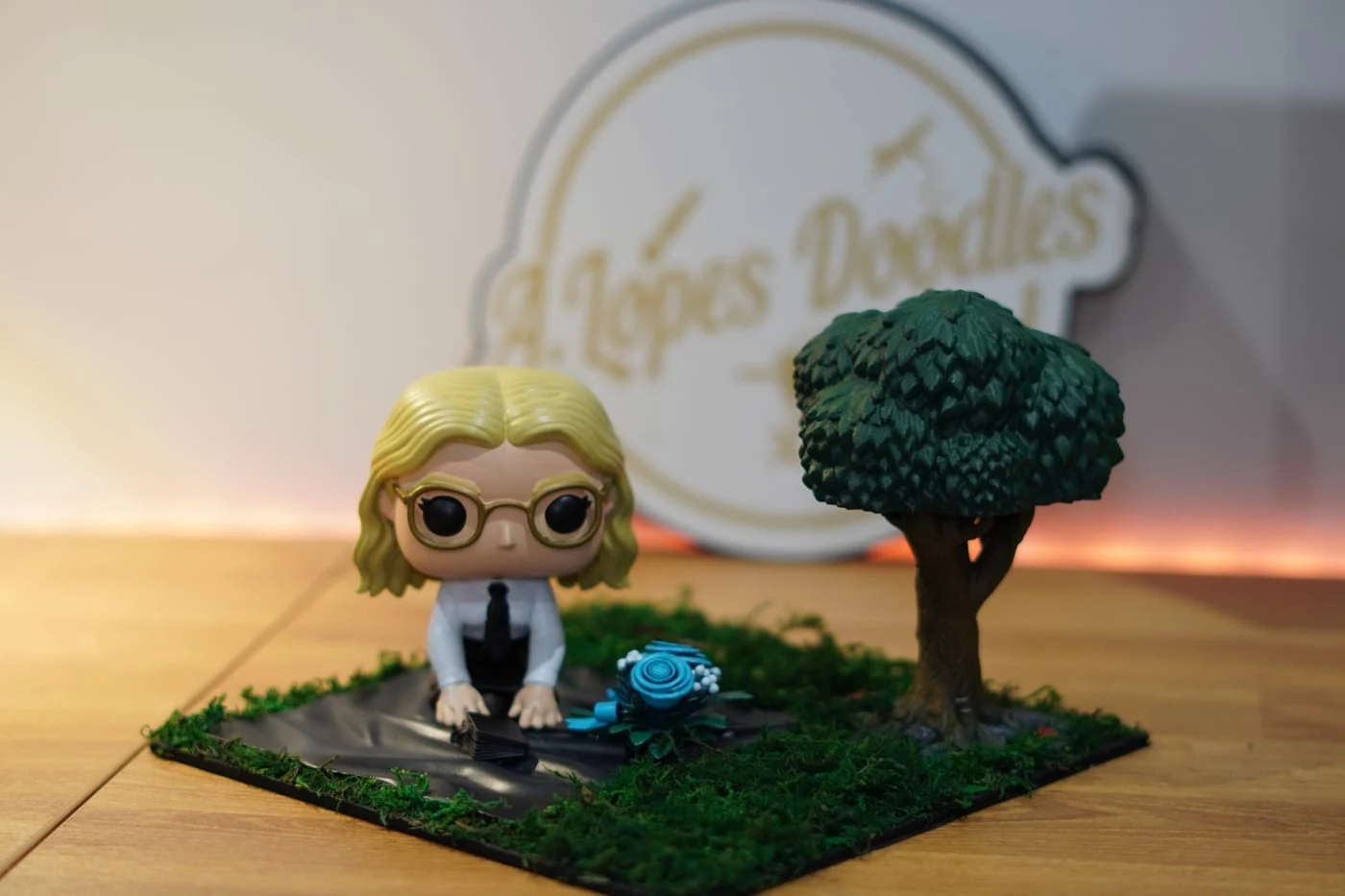 Figura mini-eu estilo Funko impressa em resina 3D